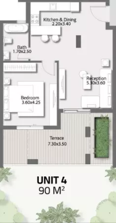 صورة مخطط ارضية الوحدة