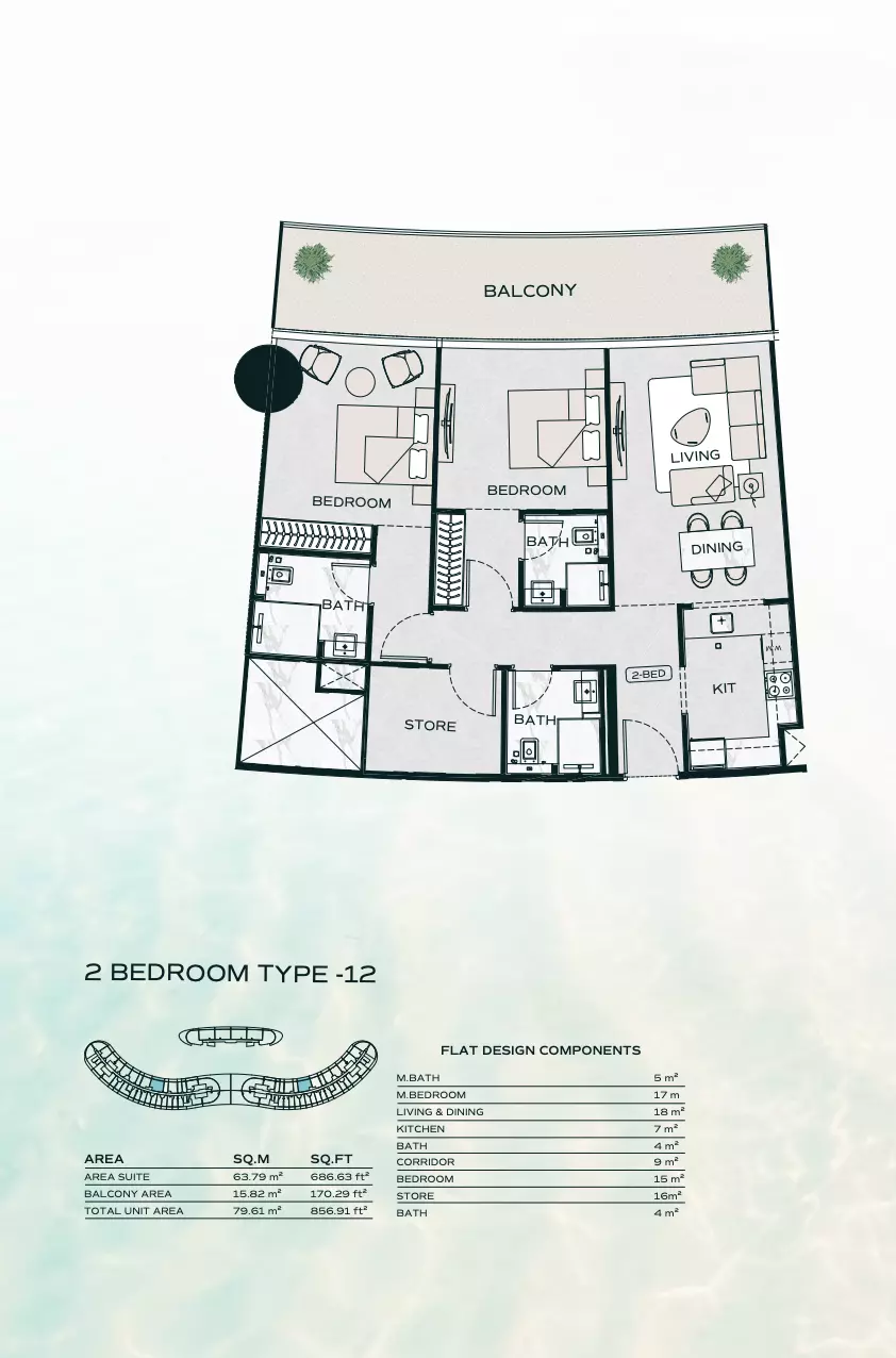Unit floor plan image
