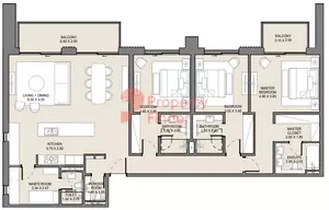 Jomana B2-Type B level 1, 3 beds