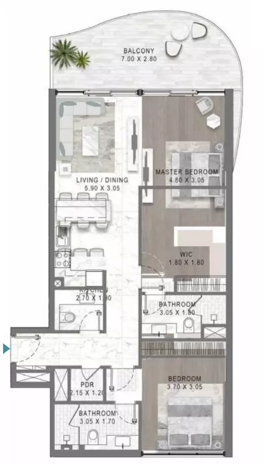 Unit floor plan image
