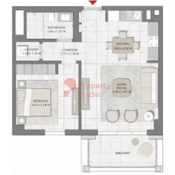 Creek Beach Surf Building 2, Level 8,9, 1 bed
