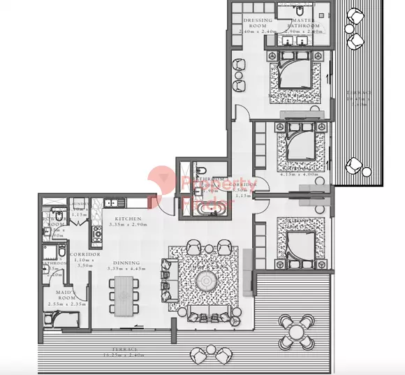 Sirdhana B4-Type 2 Level 05, 3 beds