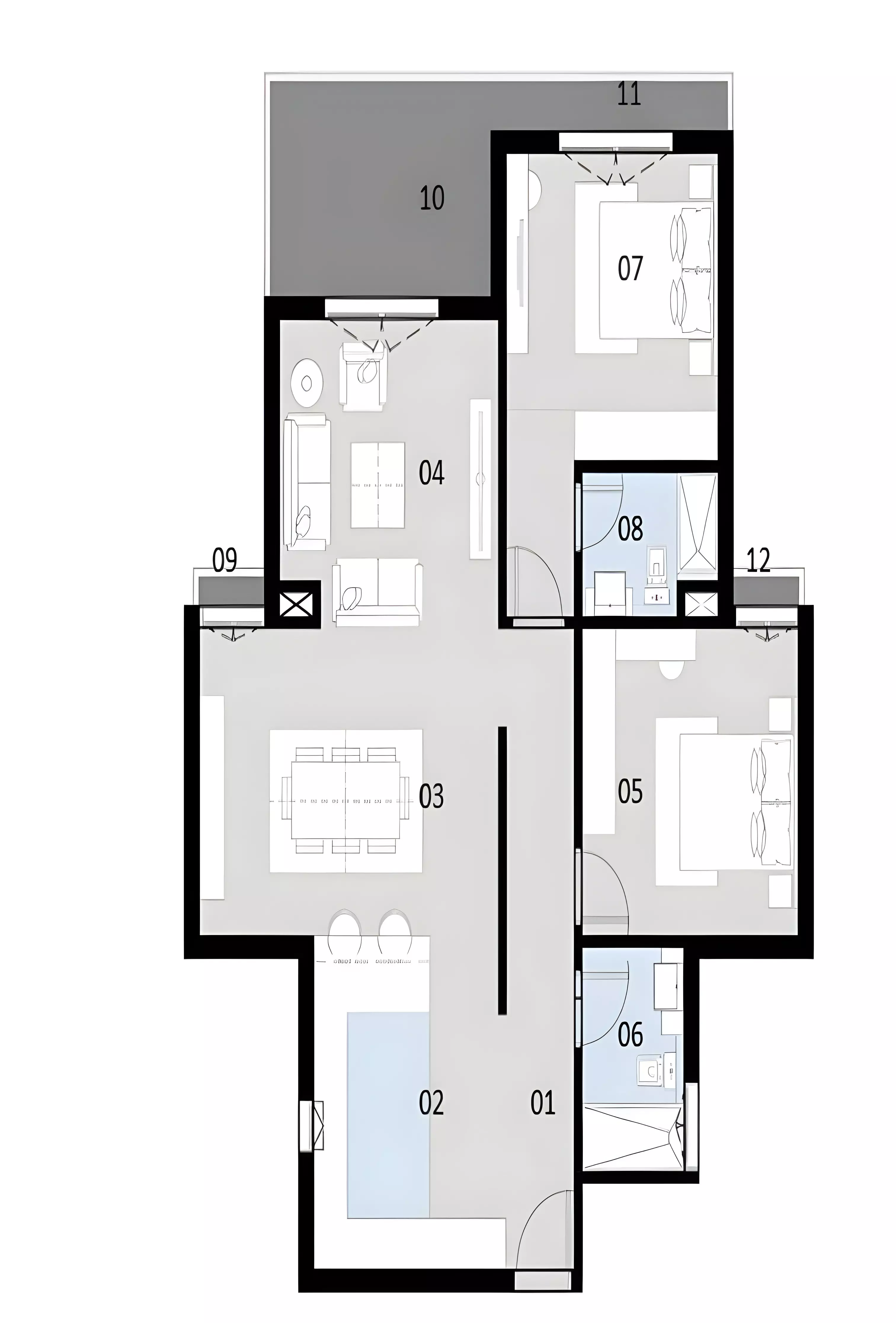 Unit floor plan image
