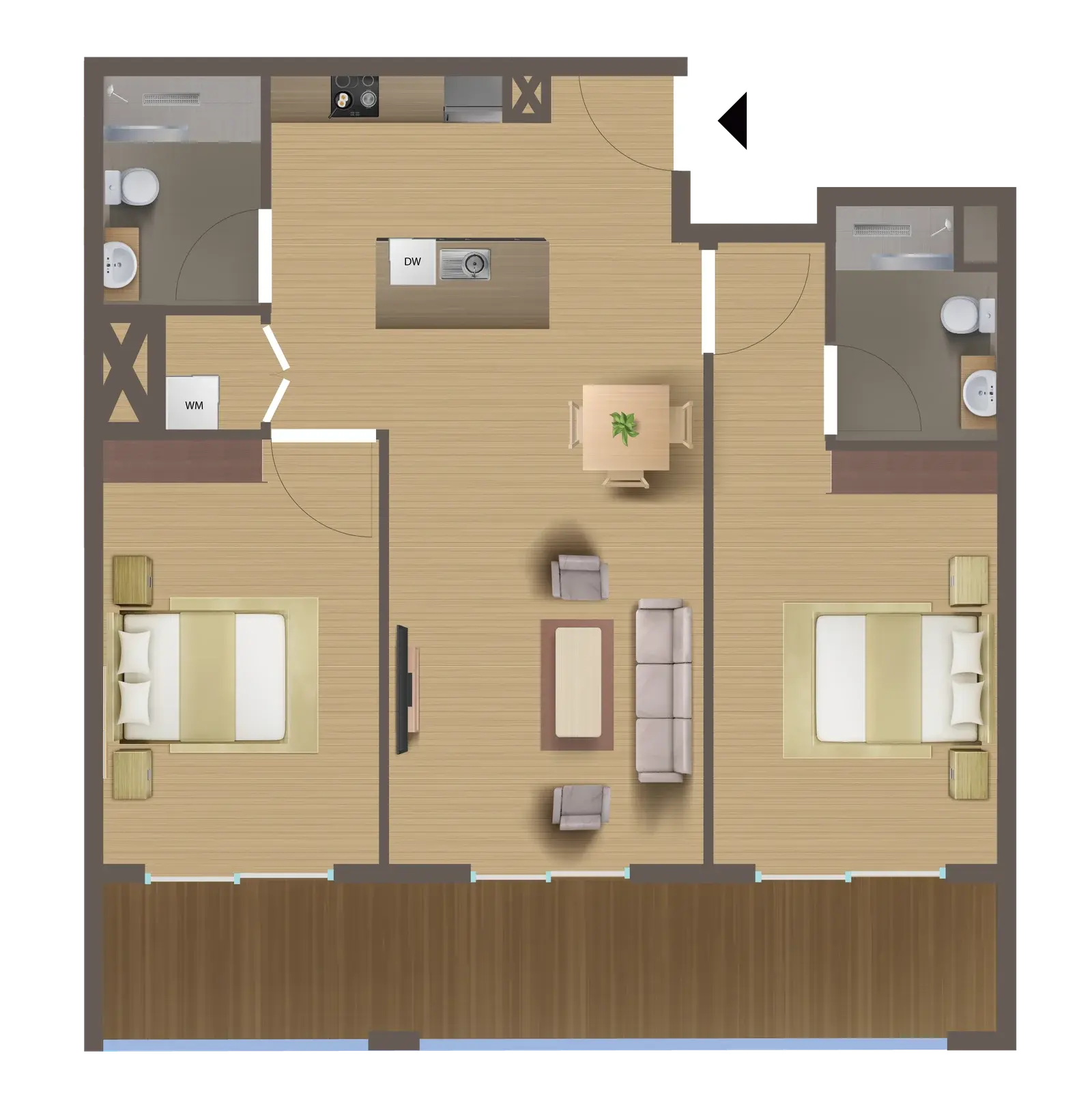 Unit floor plan image