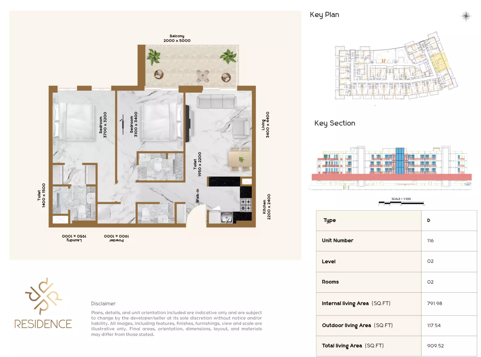 صورة مخطط ارضية الوحدة