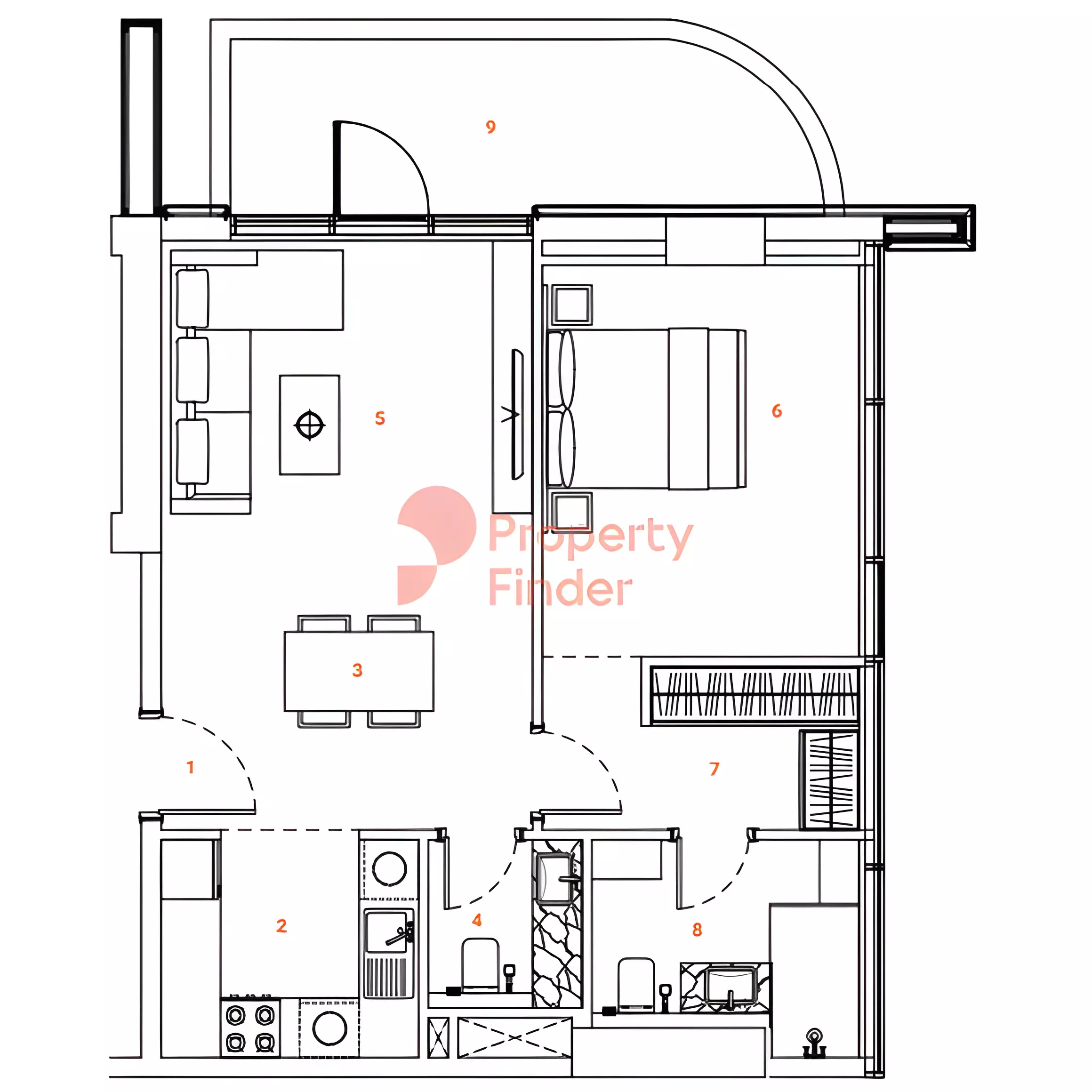 صورة مخطط ارضية الوحدة