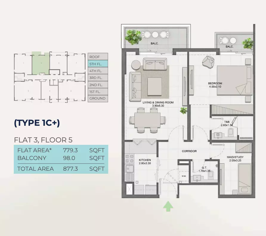 Unit floor plan image