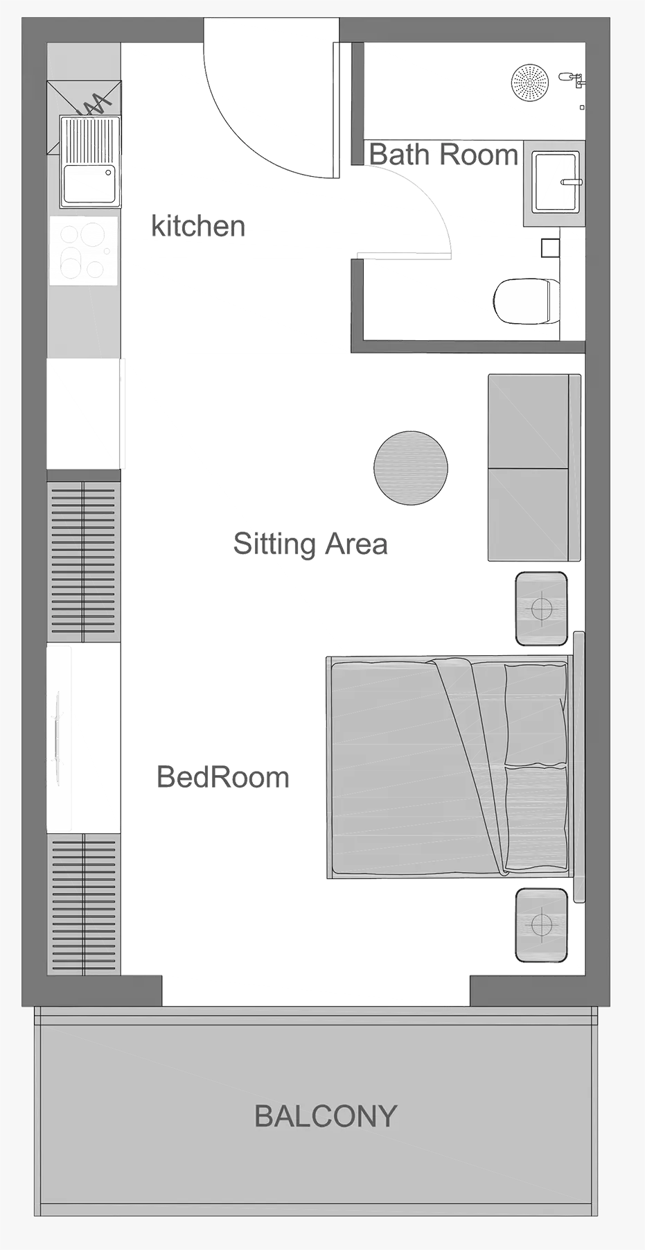 The Central Downtown - Type 1 ,Tower D Floor Plan