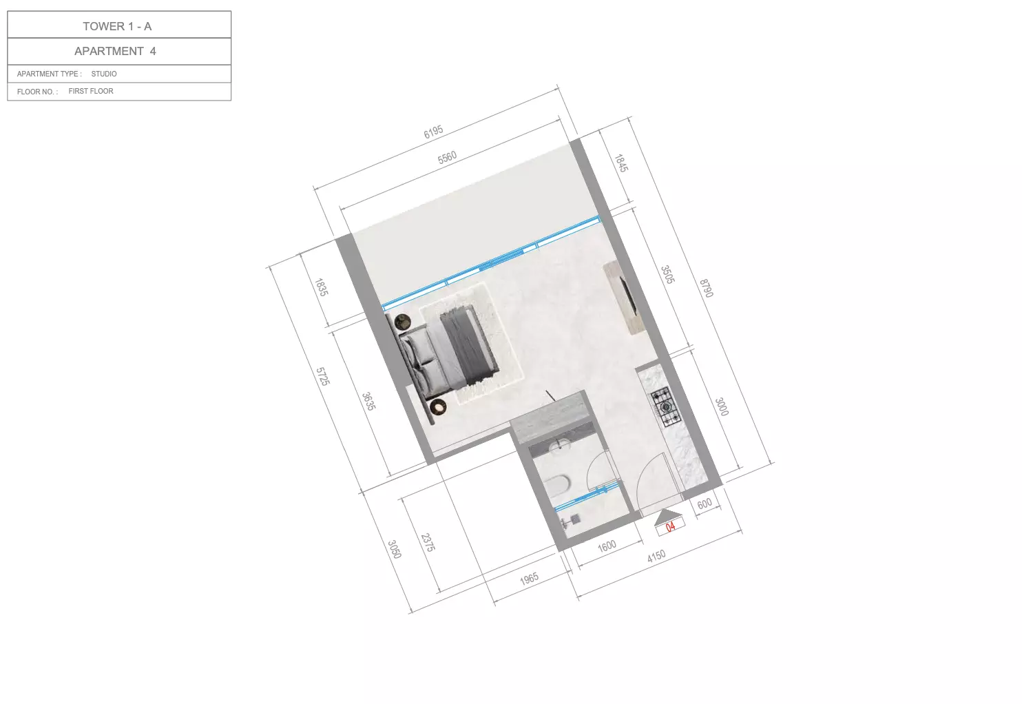 صورة مخطط ارضية الوحدة