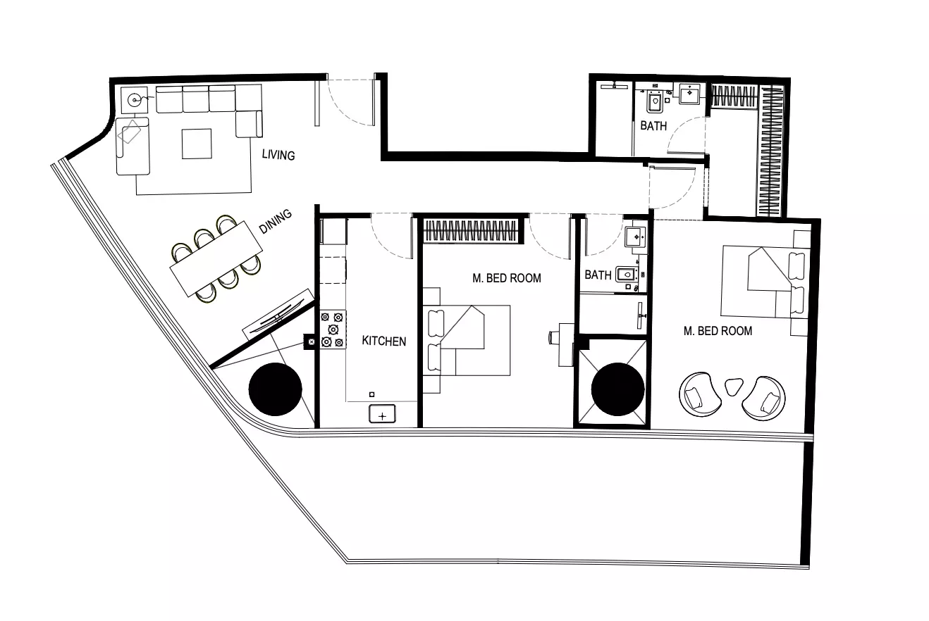 Binghatti Hills Type B Tower B, 2 beds