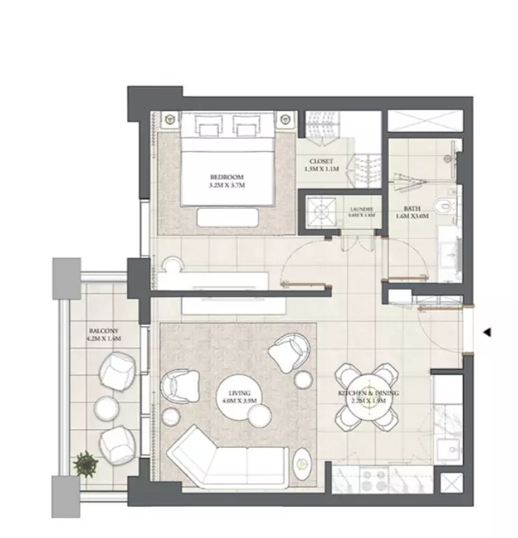 Cedar Creek Beach B2-Level 1, Unit 112, 1 bed
