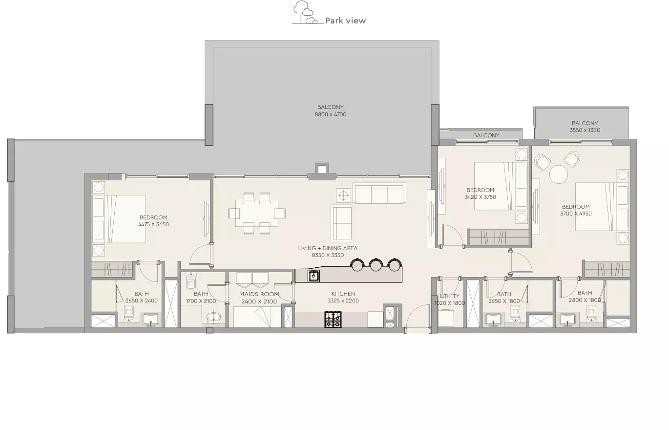 Unit floor plan image