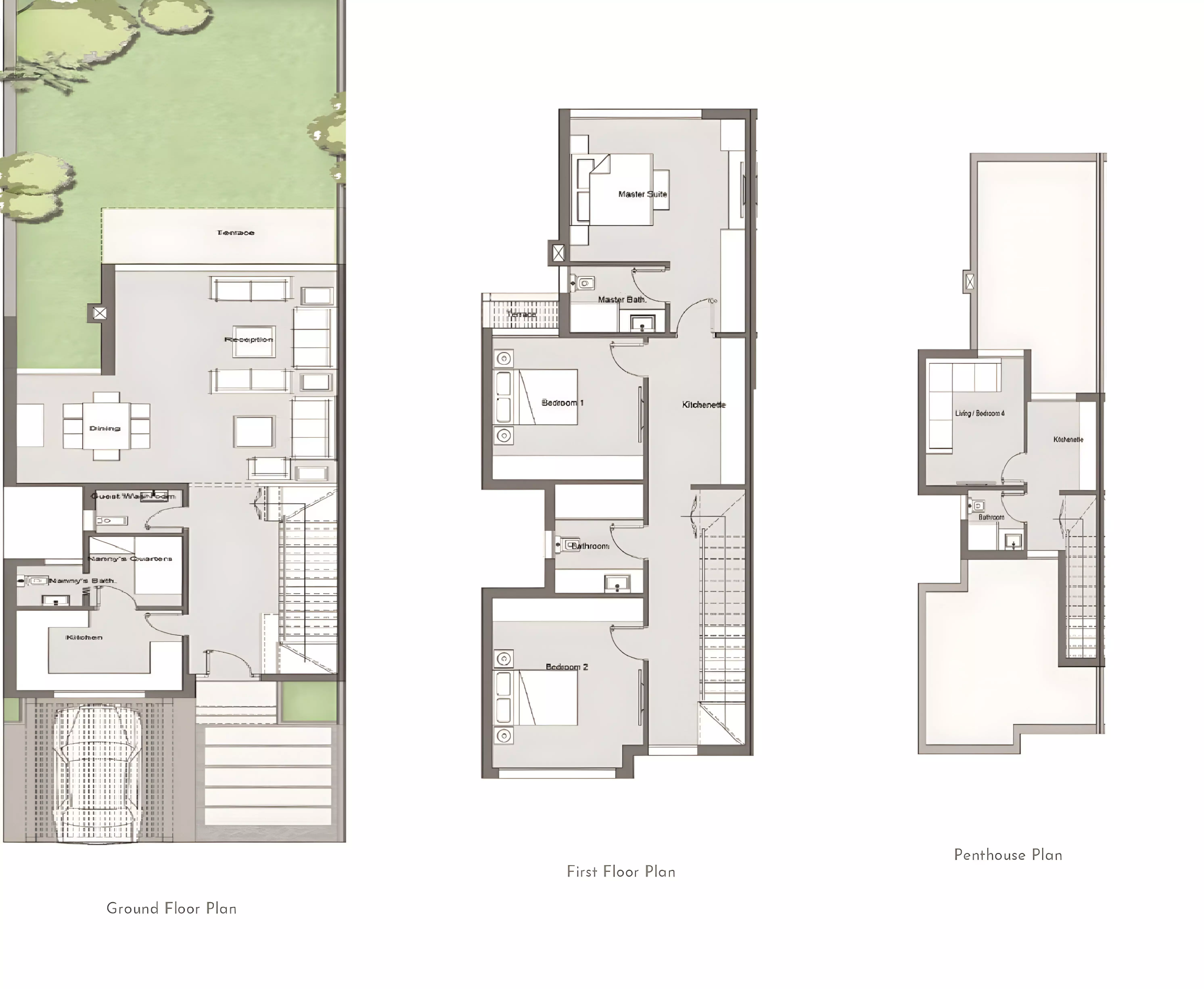 صورة مخطط ارضية الوحدة
