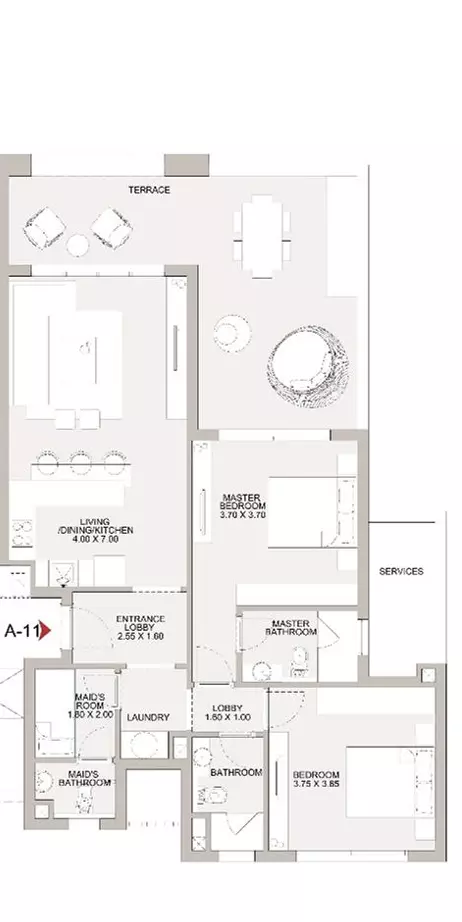 Unit floor plan image
