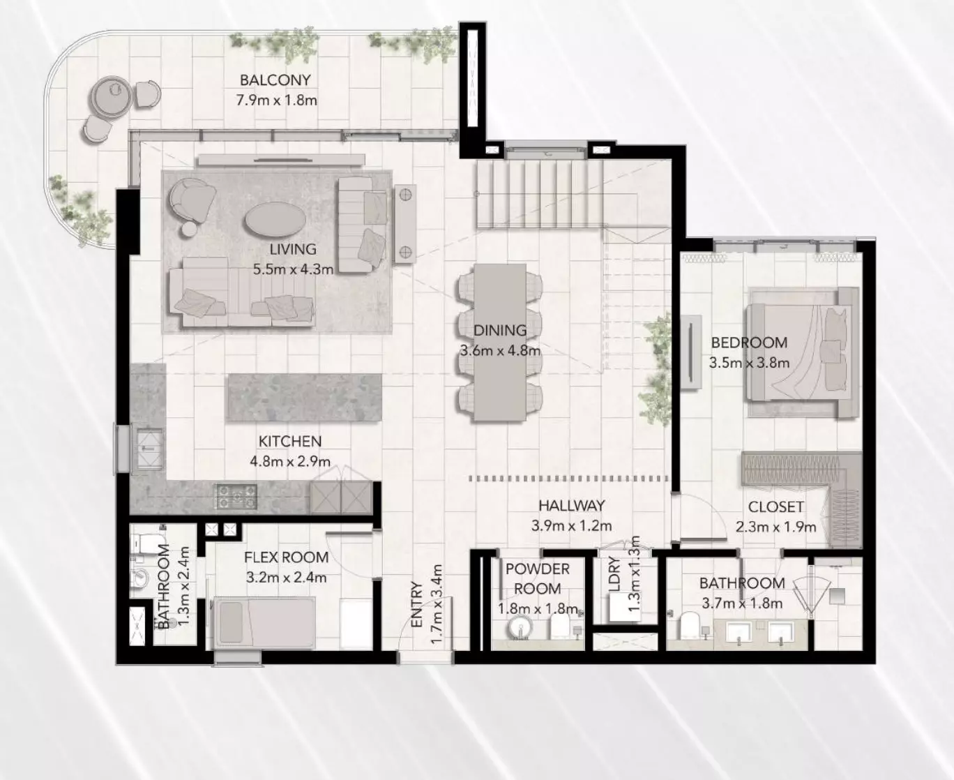 صورة مخطط ارضية الوحدة