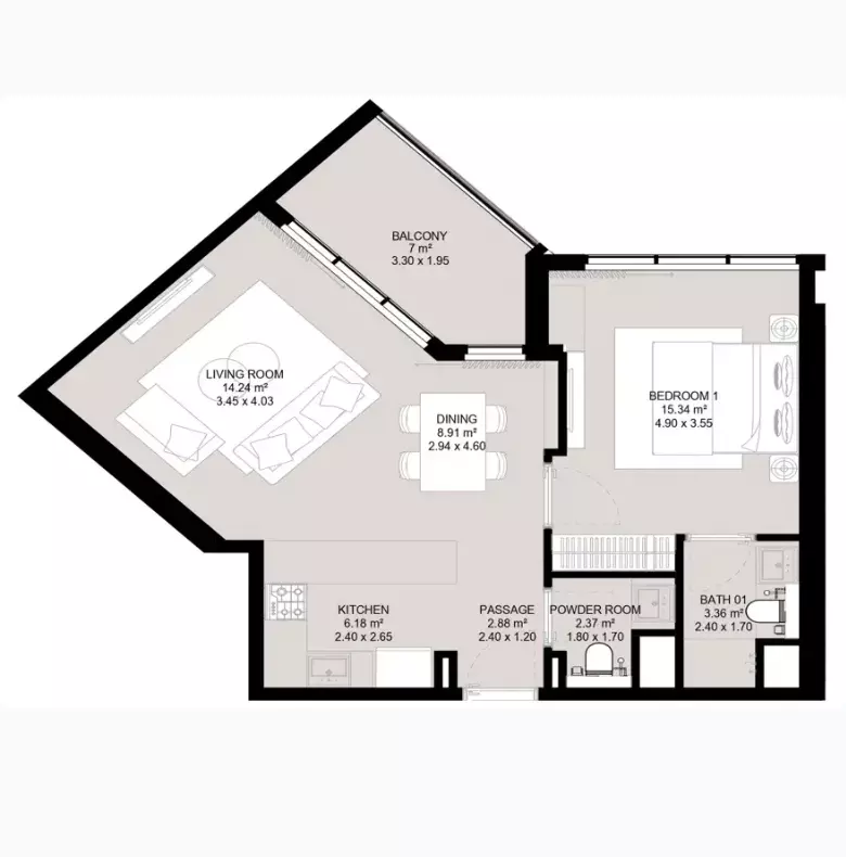 صورة مخطط ارضية الوحدة