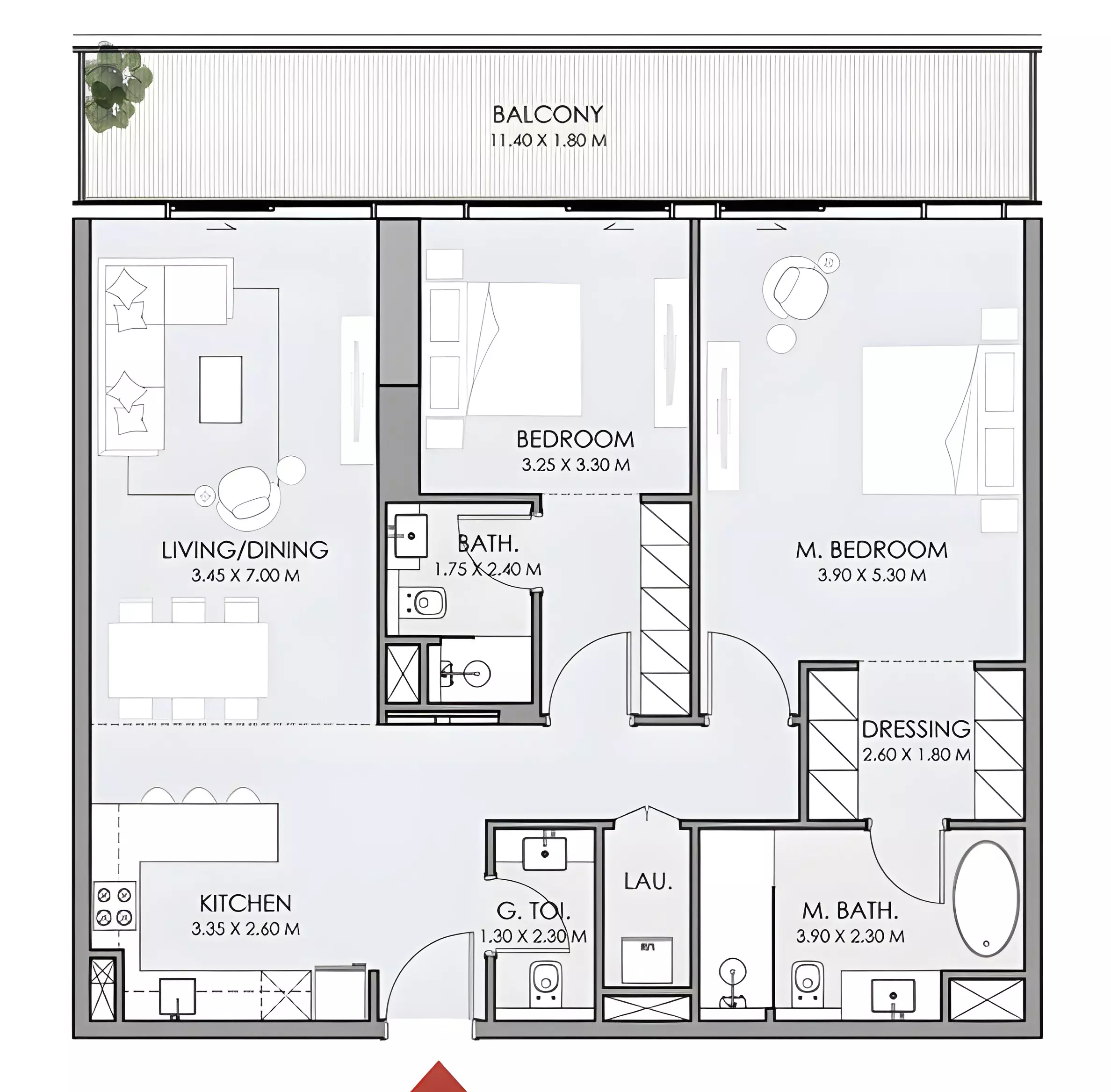 صورة مخطط ارضية الوحدة