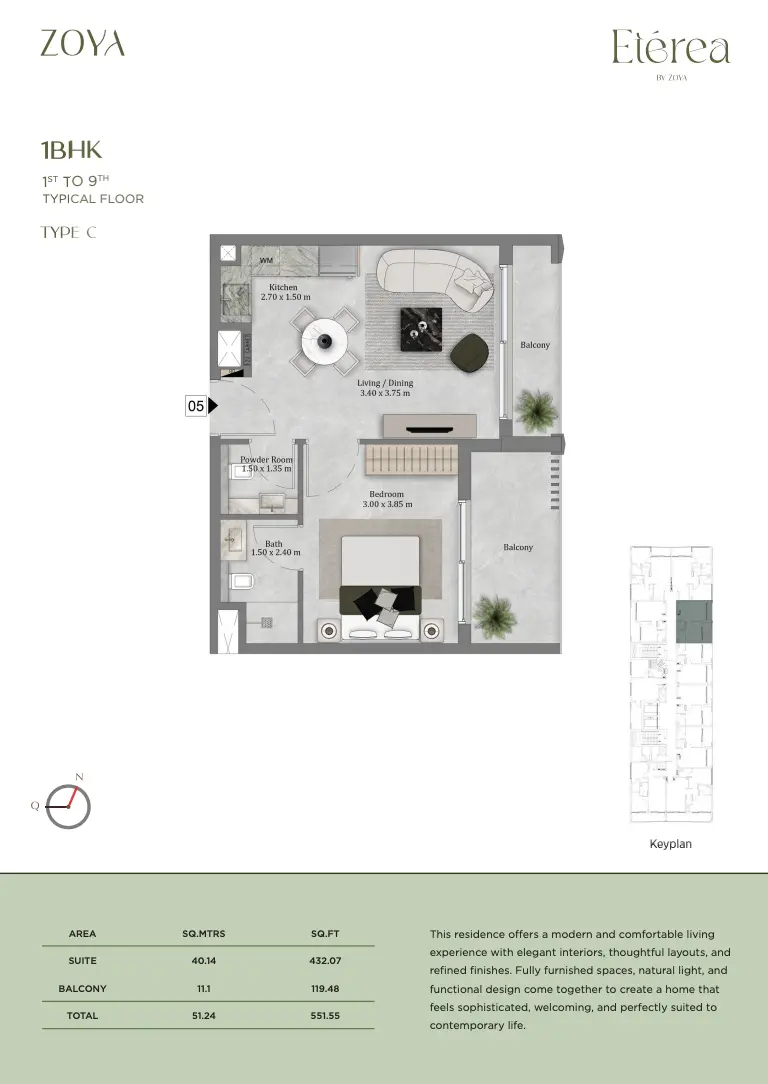 Unit floor plan image