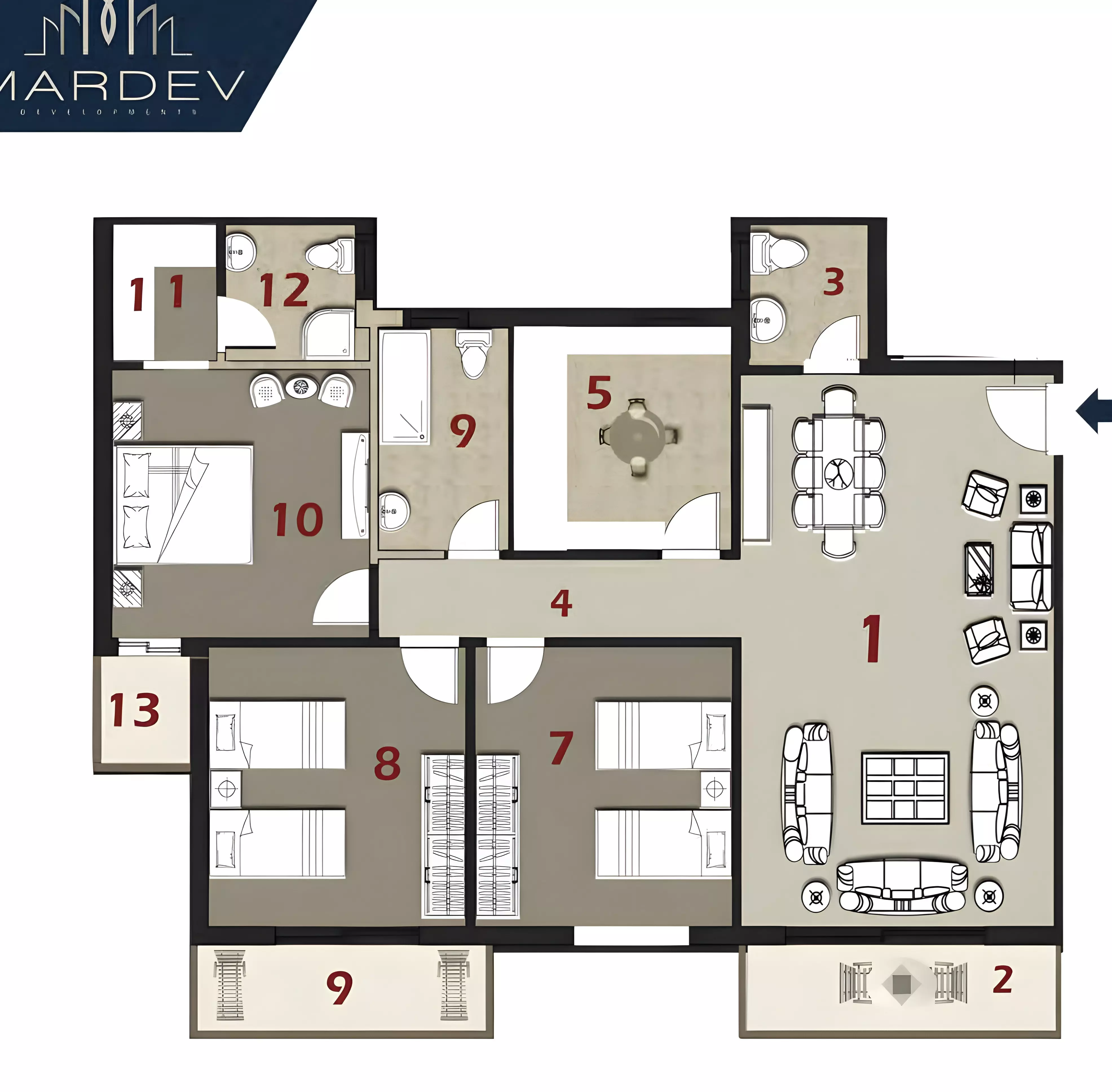 Unit floor plan image