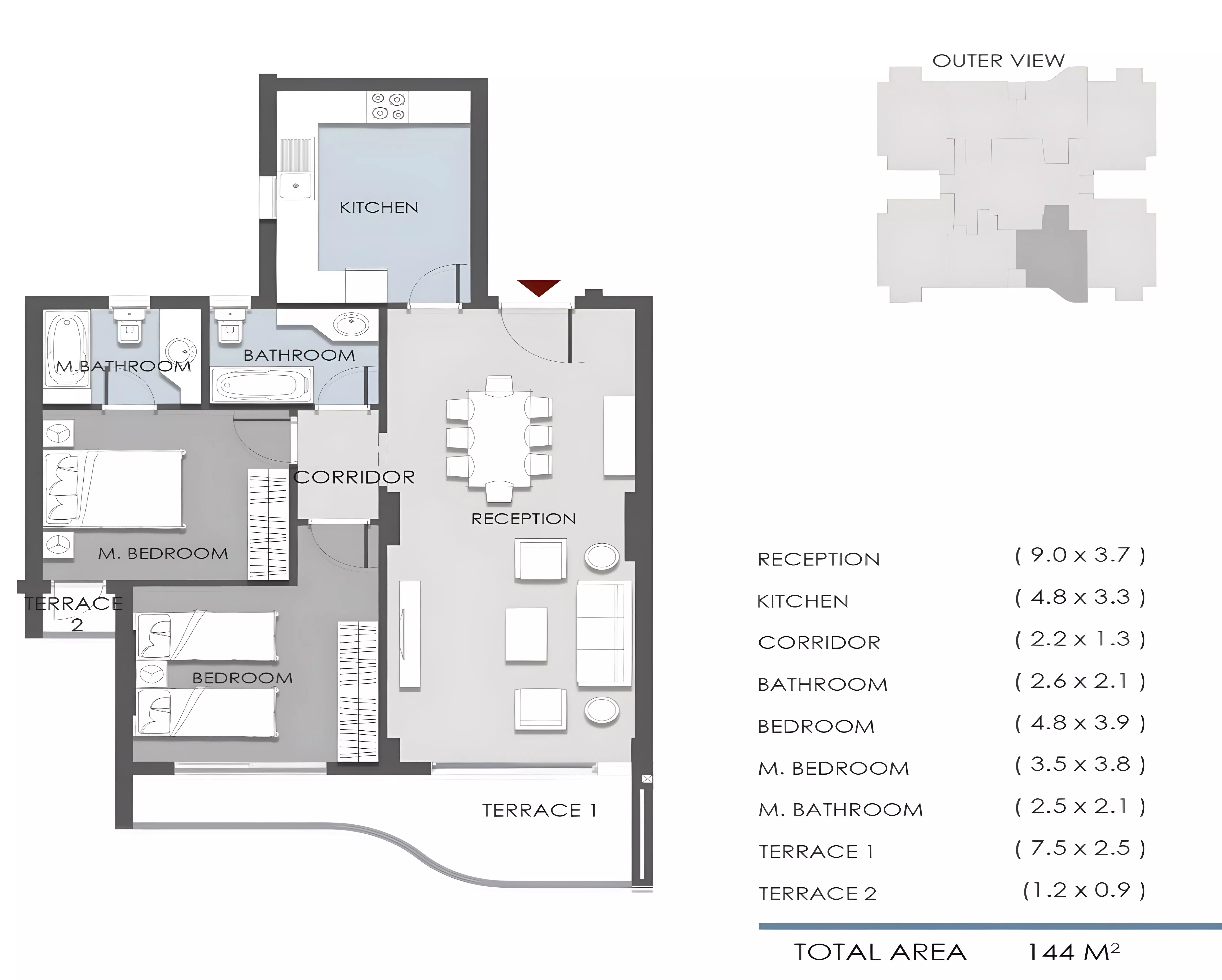 Unit floor plan image
