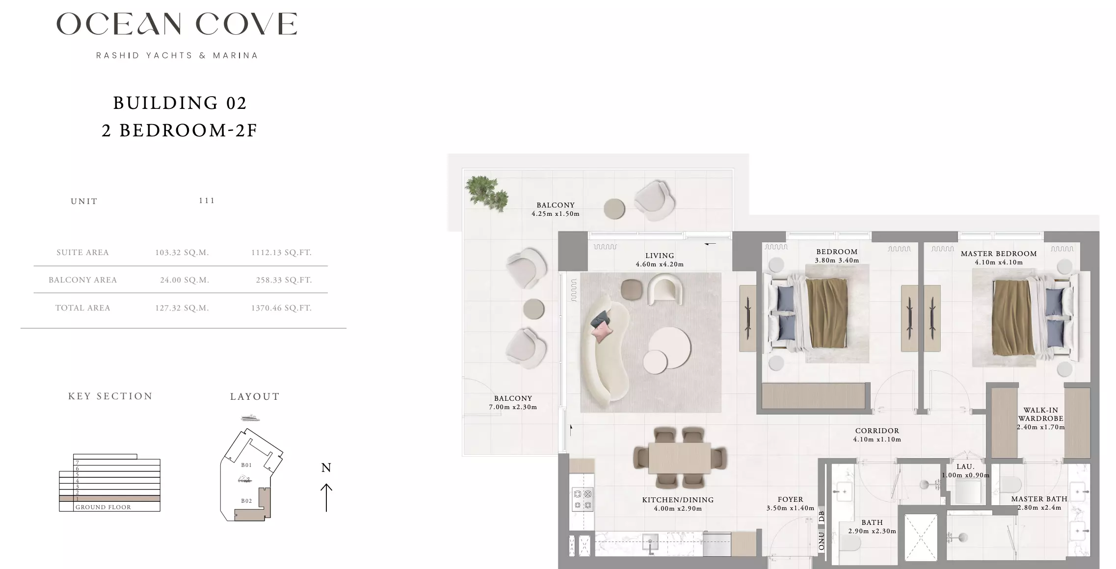 Ocean Cove Type 10- Building 2, 2 beds