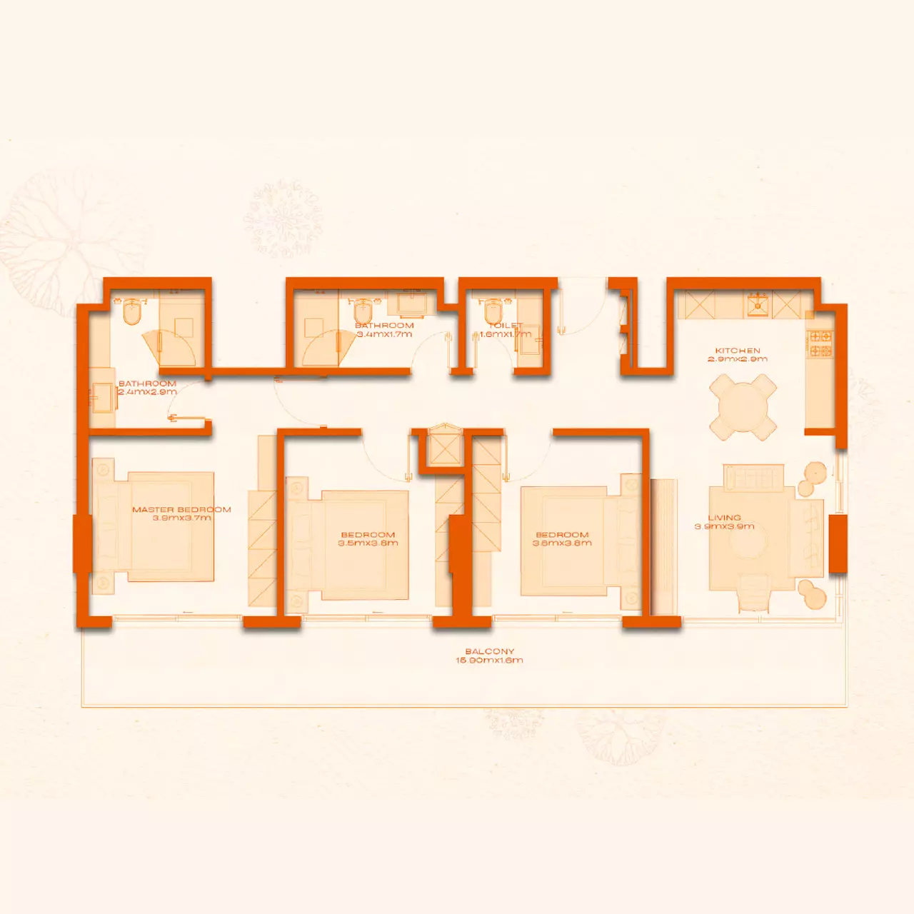 Unit floor plan image