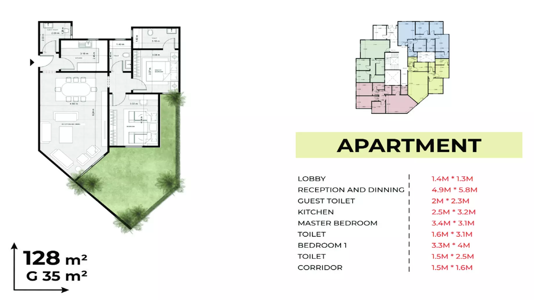 صورة مخطط ارضية الوحدة