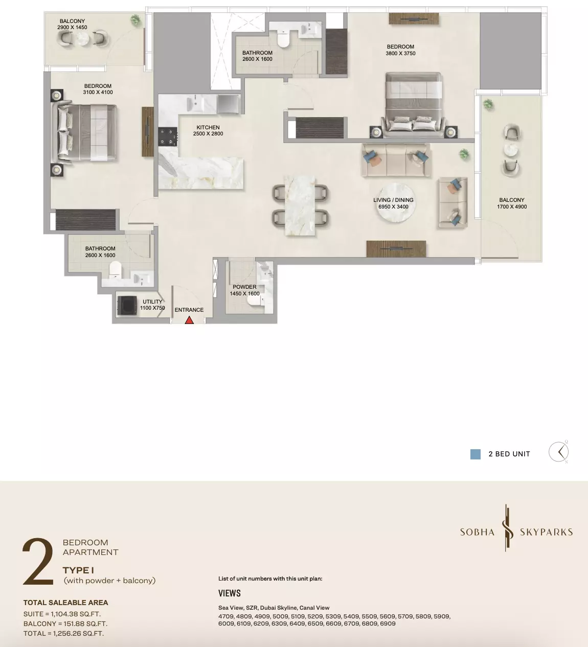 Unit floor plan image
