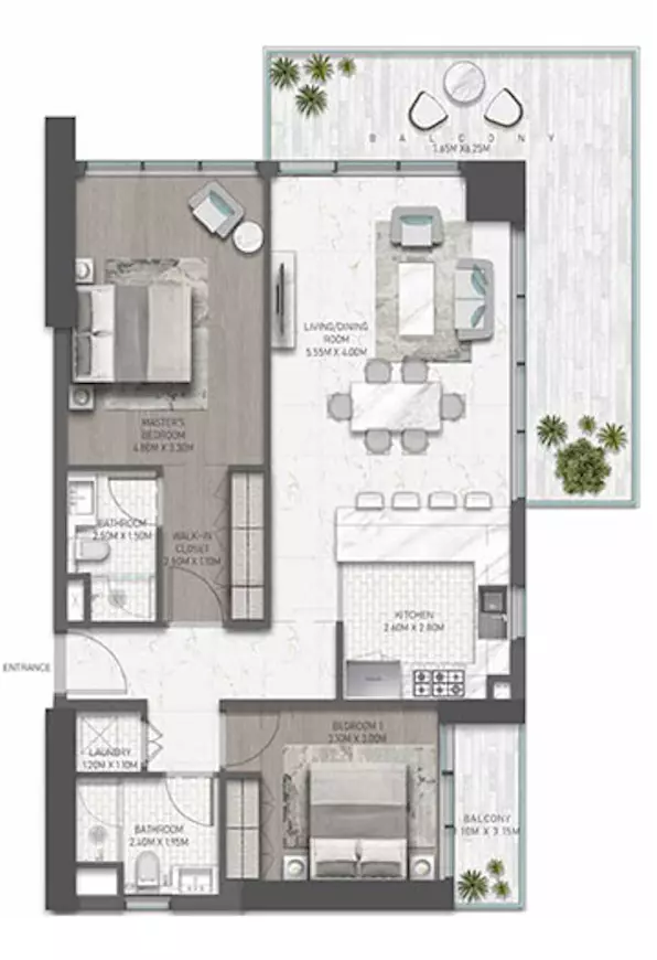 Golf Greens Type 17 -2, 2 beds