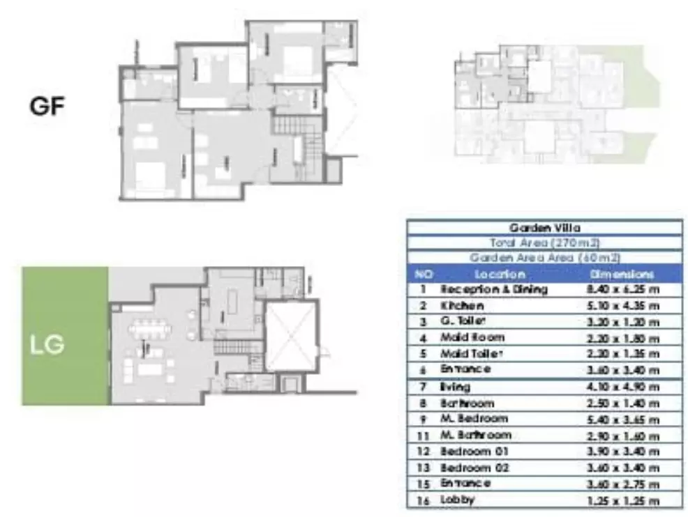 صورة مخطط ارضية الوحدة