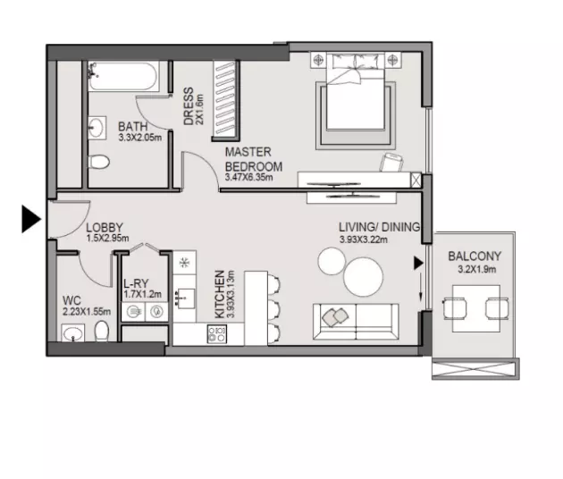 Unit floor plan image