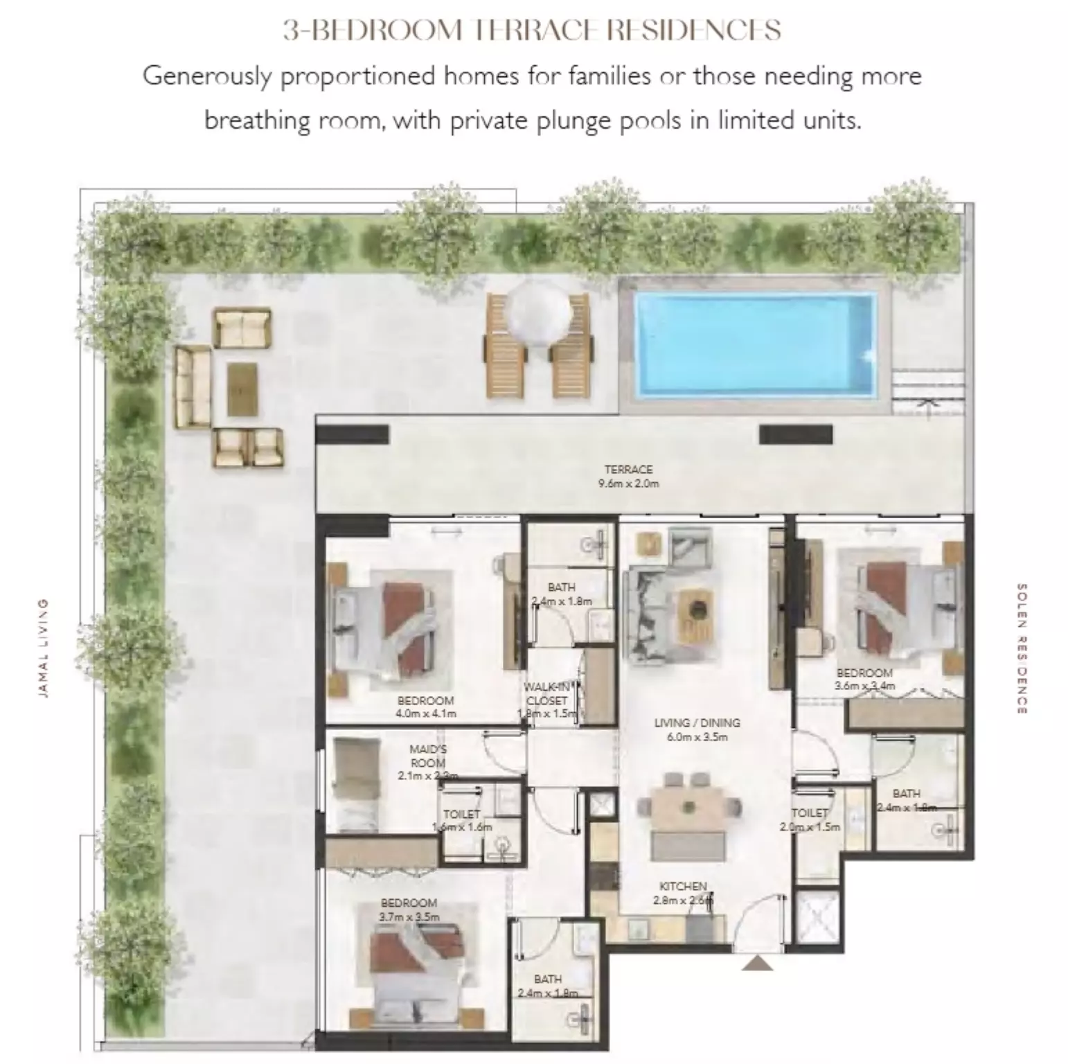 صورة مخطط ارضية الوحدة