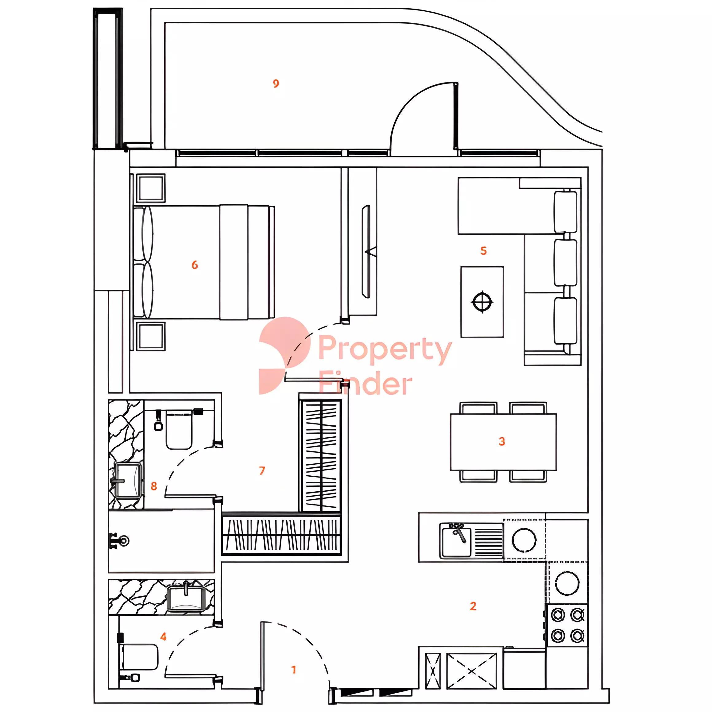 صورة مخطط ارضية الوحدة