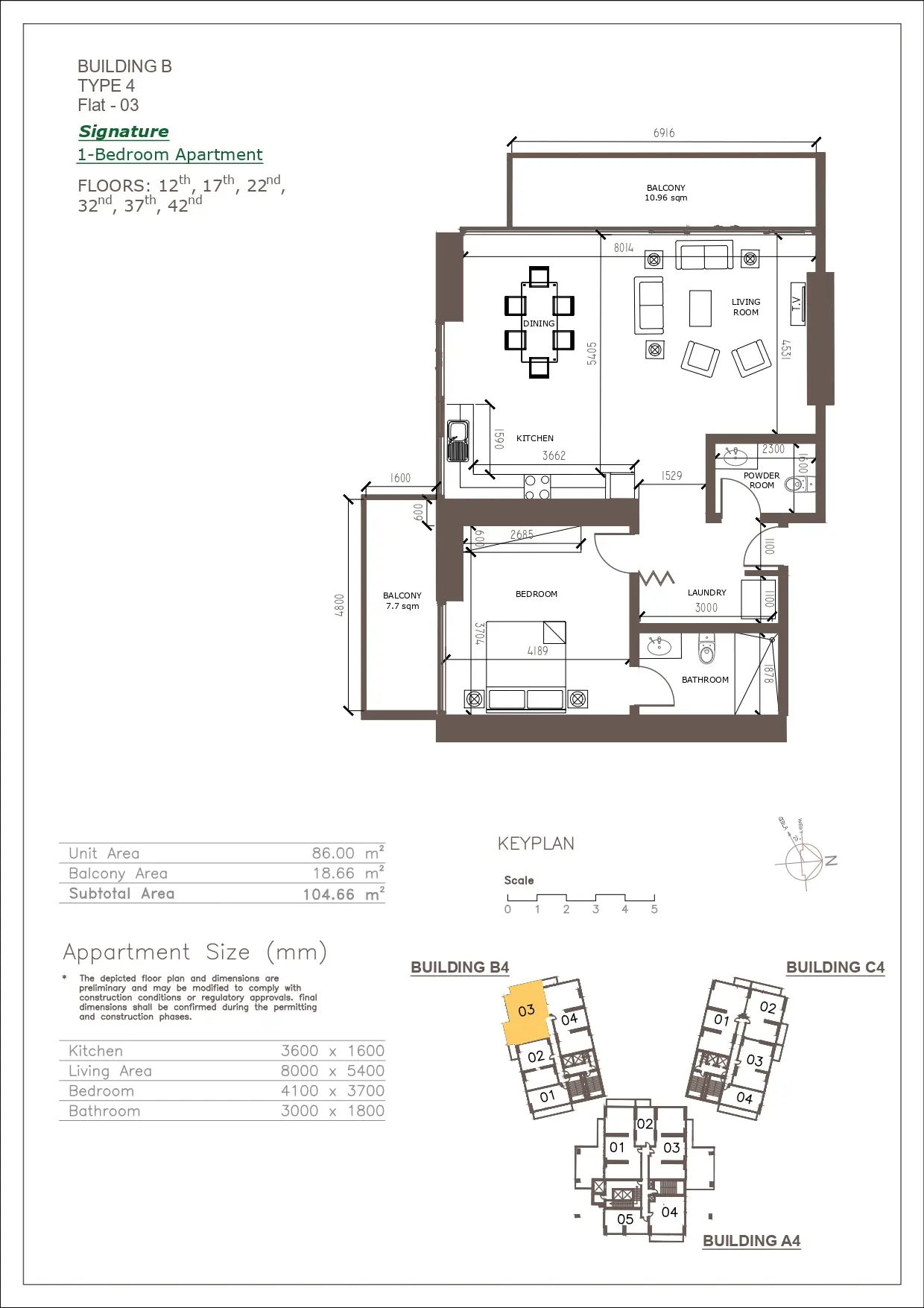Unit floor plan image