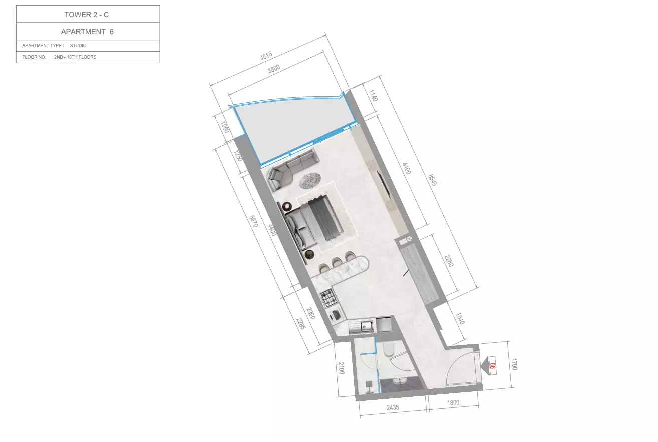 Orchid Towers Phase 1 - Type 4-Tower C Floor Plan