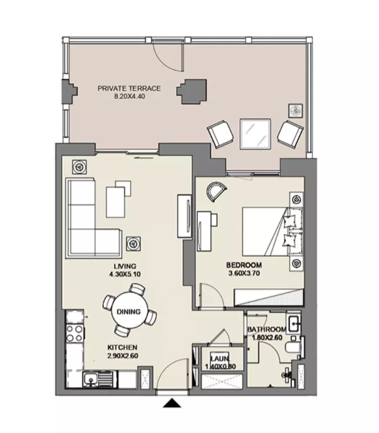 Al Jazi B2-Type A1, Level Ground, 1 bed