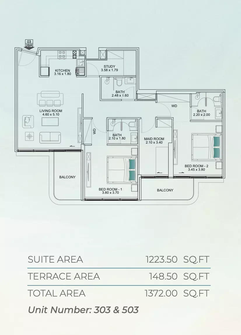 صورة مخطط ارضية الوحدة