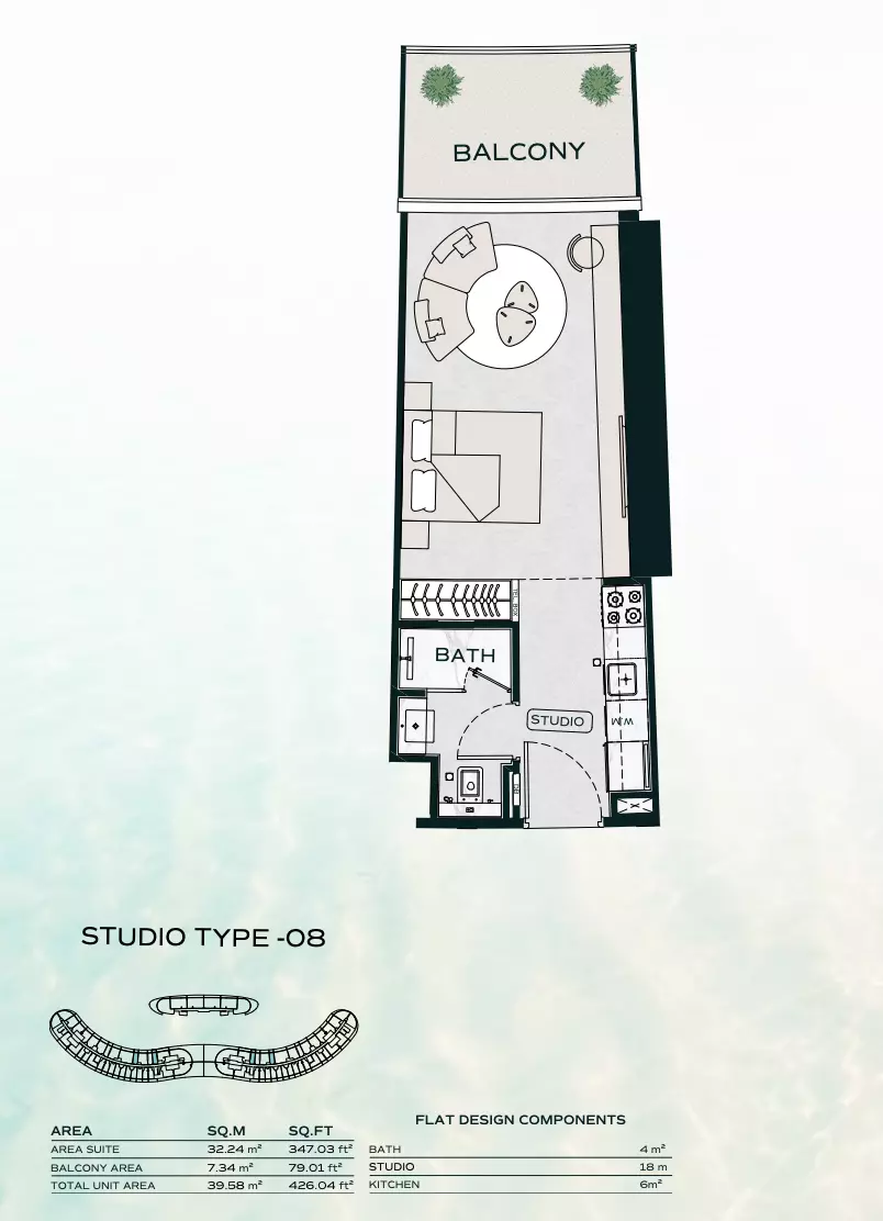 Unit floor plan image