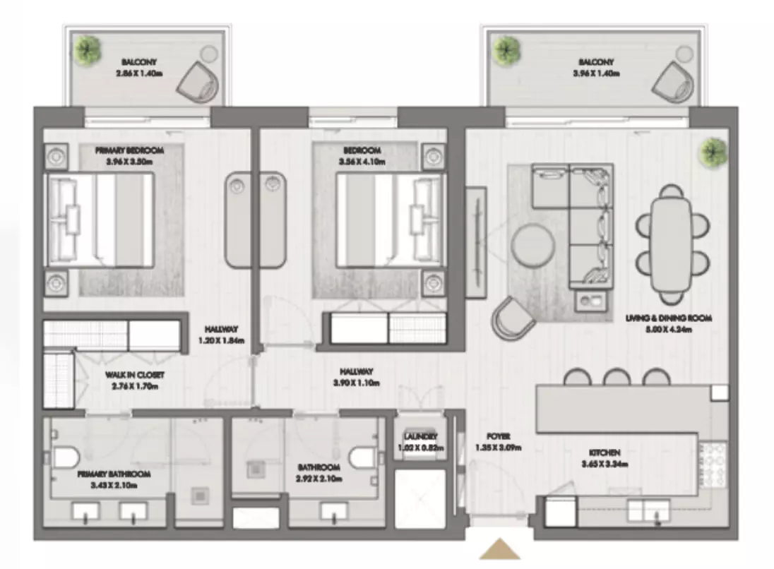 Riwa Type C3, 2 beds