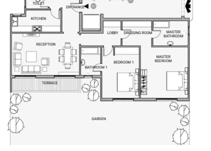 Unit floor plan image
