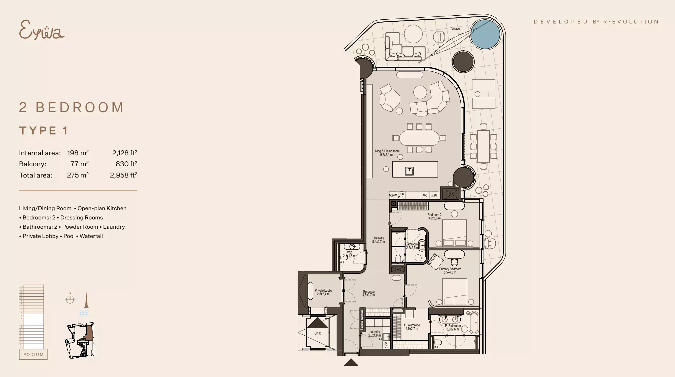 صورة مخطط ارضية الوحدة