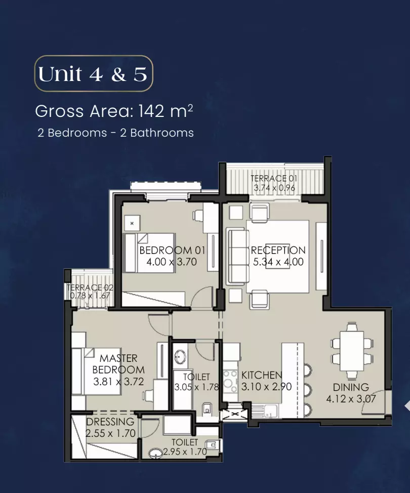 صورة مخطط ارضية الوحدة