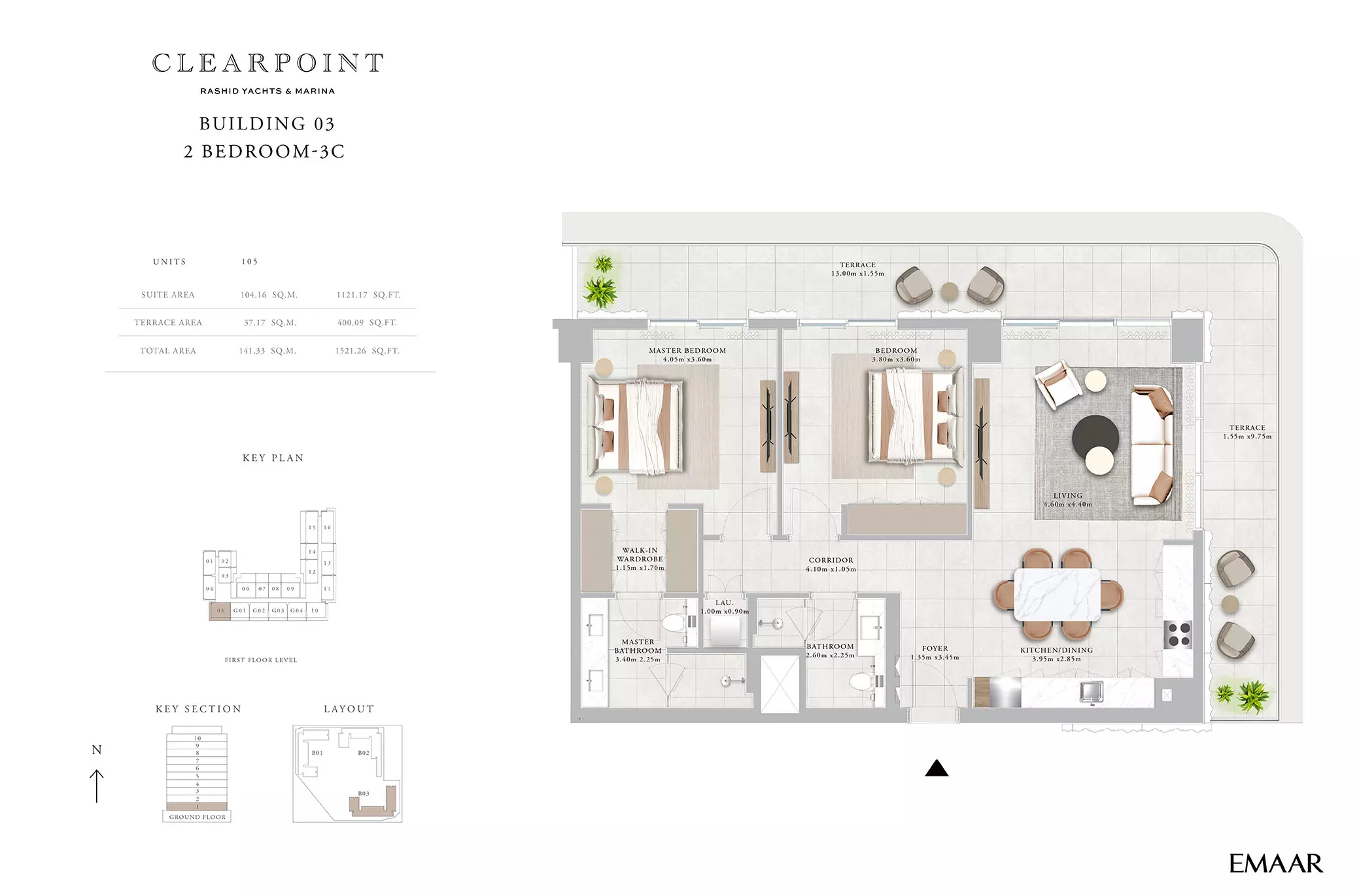 Clearpoint Building 3 _ Type 3C, 2 beds