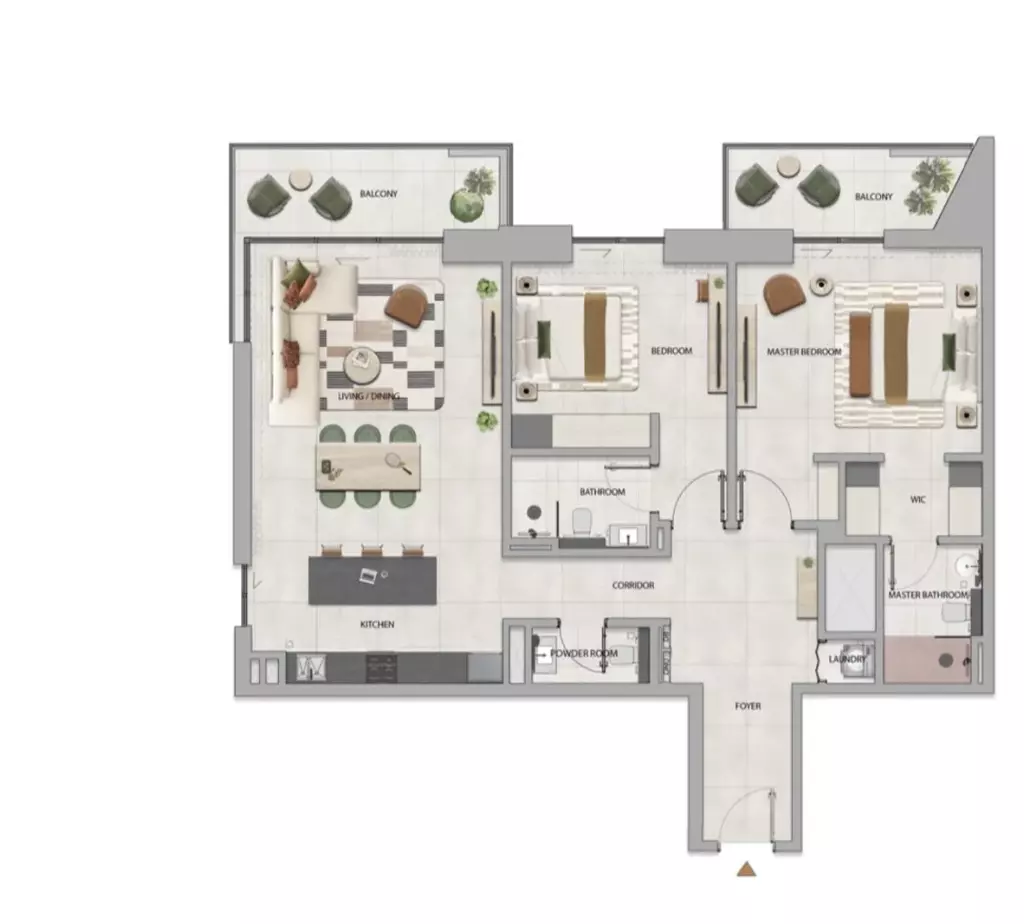 صورة مخطط ارضية الوحدة