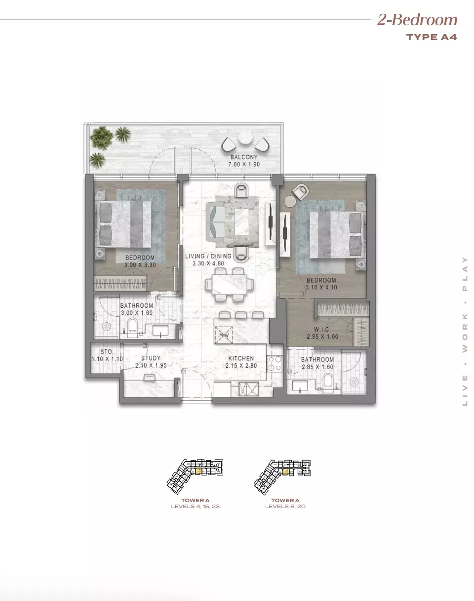 Unit floor plan image