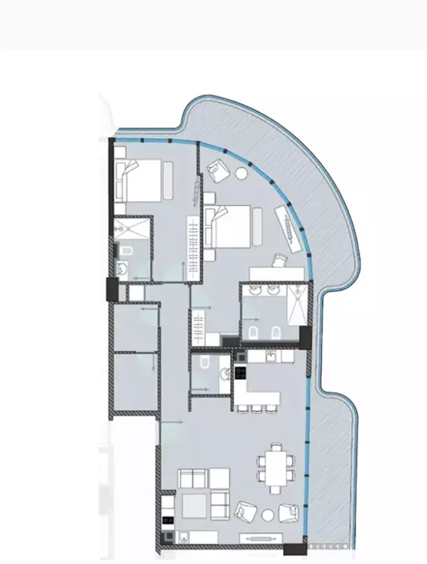 صورة مخطط ارضية الوحدة