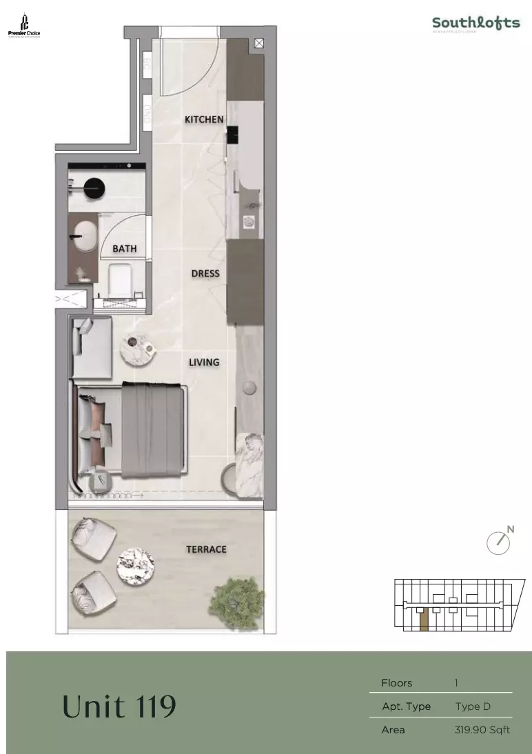 Unit floor plan image