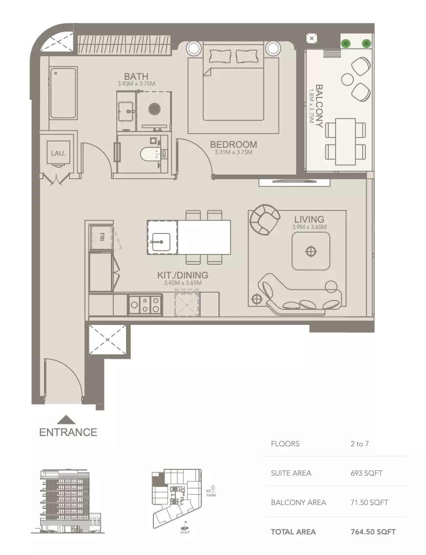 Unit floor plan image