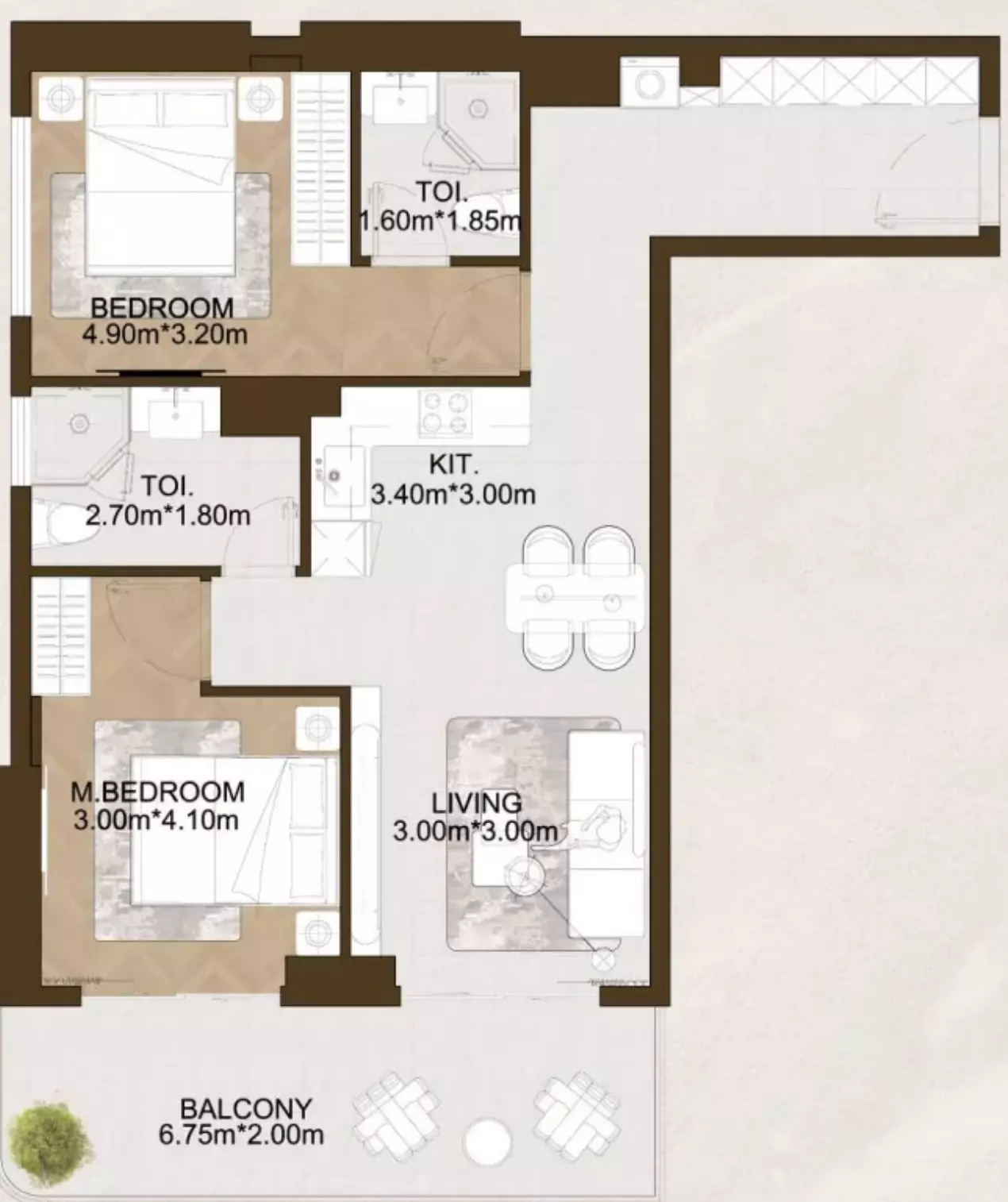 Unit floor plan image