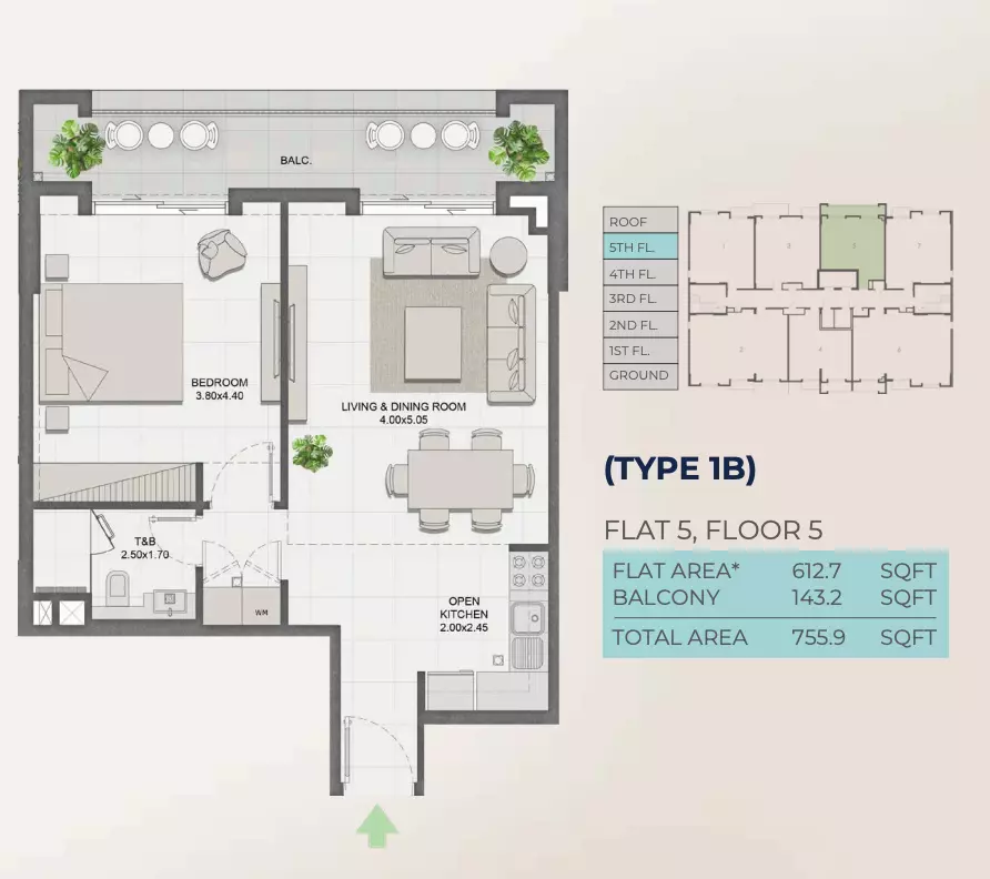 Unit floor plan image